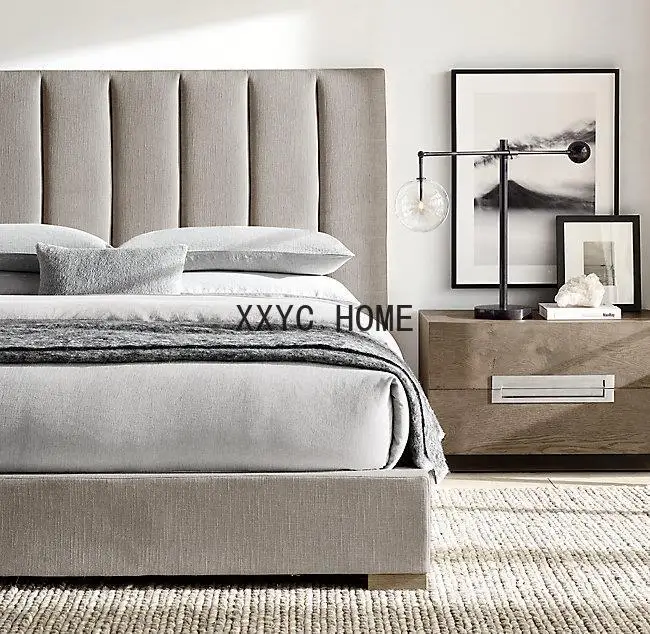 Americký RH nábytok taliansky štýl Light Luxury Villa Last Bed Nordic Simple