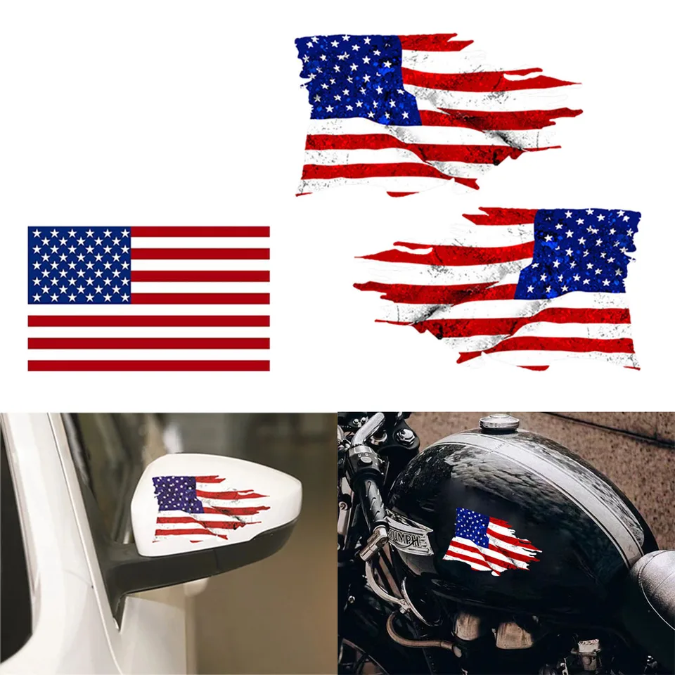 Amerika Národná nálepka na nálepku na nálepku na spätné zrkadlo Nálepka na nálepku na nálepku na nálepku Motocykel Palivová nádrž na nálepku automobilov