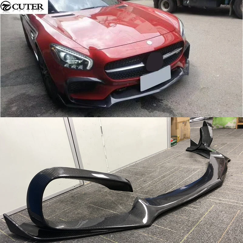 AMG GT R v štýle uhlíkových vlákien predný nárazník pery Forbenz AMG GT CAR Body Kit 15-16