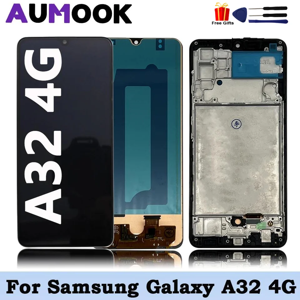 AMOLED pre Samsung Galaxy A32 4G LCD displej dotykovej výmeny dotykovej obrazovky pre Samsung A325 A325F A325M A325N LCD Touch Digitalizer