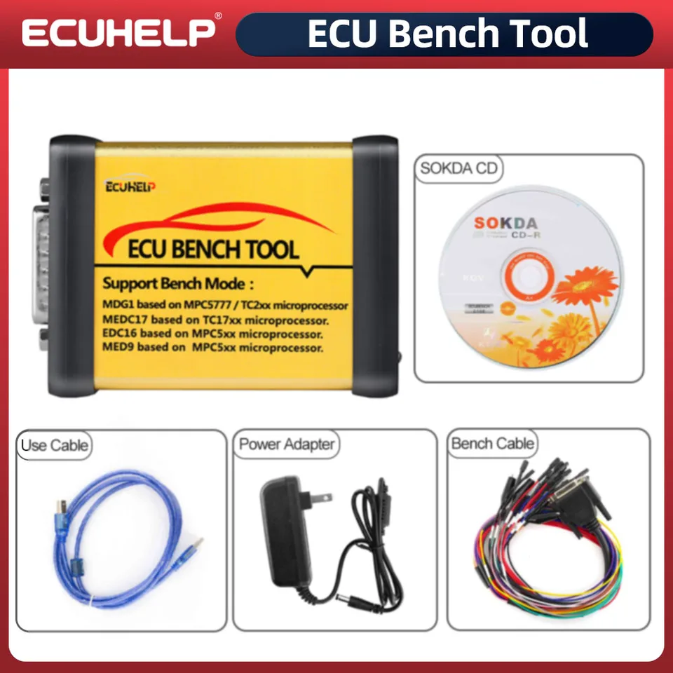 [AMT Software offline je k dispozícii] ECUHelp ECU BENCH TOOL OBD2 Plná verzia s licenciou MD1 MG1 EDC16 Med9 ECUS NOTURE OPEN ECU