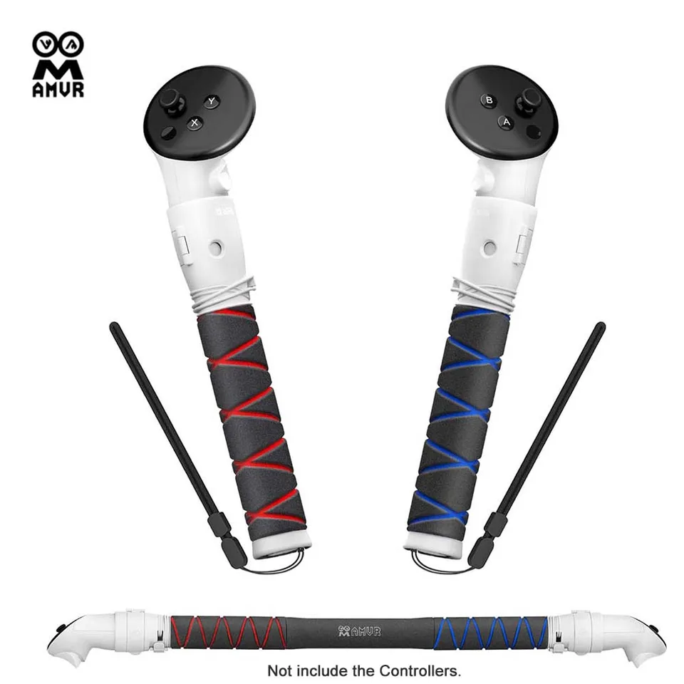 AMVR 3-v-1 rozširovanie Grips pre Meta/Oculus Quest 3 Controller for Beat Sabre Gorilla Golf Golf+ Supernatural VR Gaming Part časť