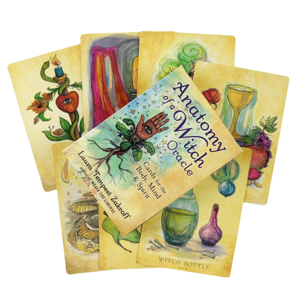 Anatómia čarodejníckych kariet Oracle Cards Divinovanie Tarot Board Game Deck Fortune Telling Family Party Guide Versions Edition