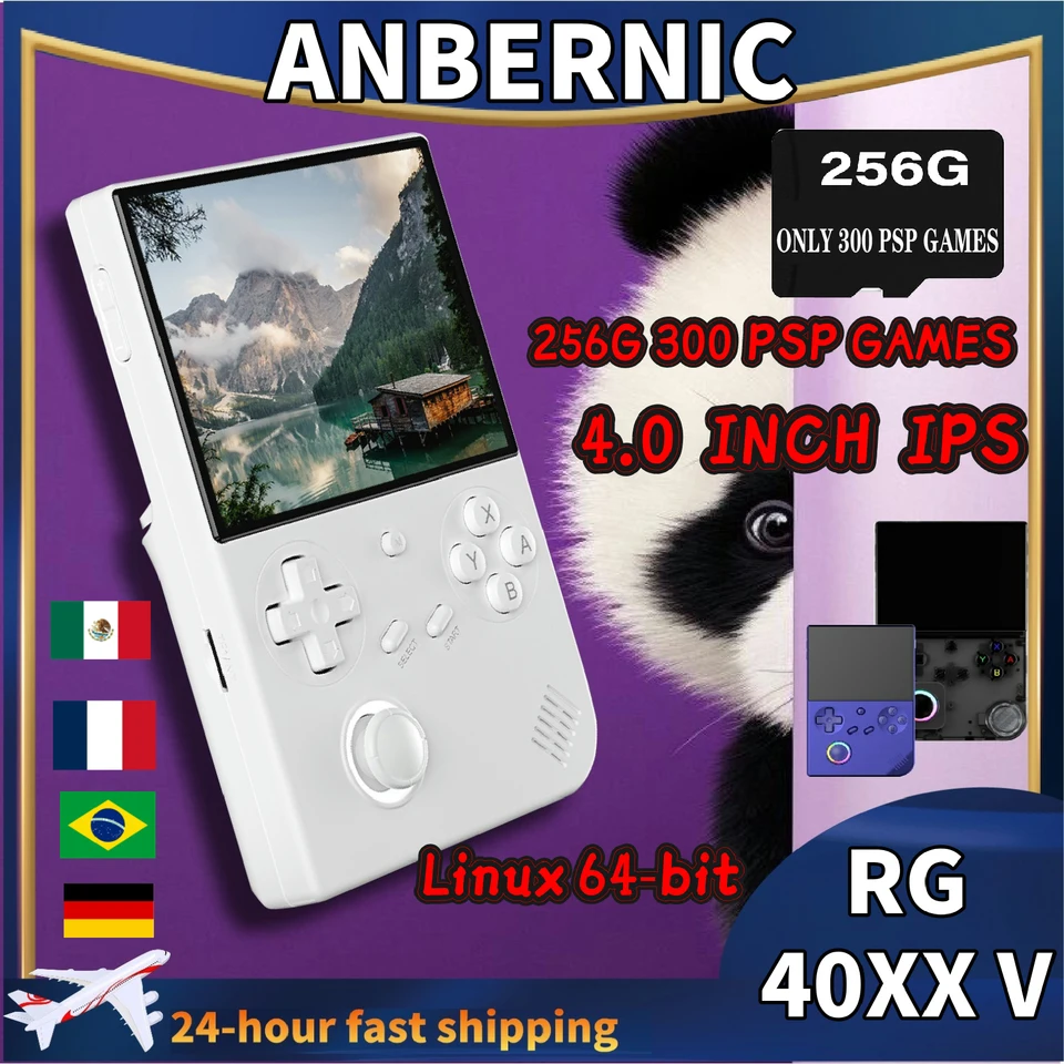 Anbernic RG 40XXV RG40XXV Retro Runheld Game Console Video Game Consoles Linux System Support Output 5G WiFi Bluetooth PSP Game