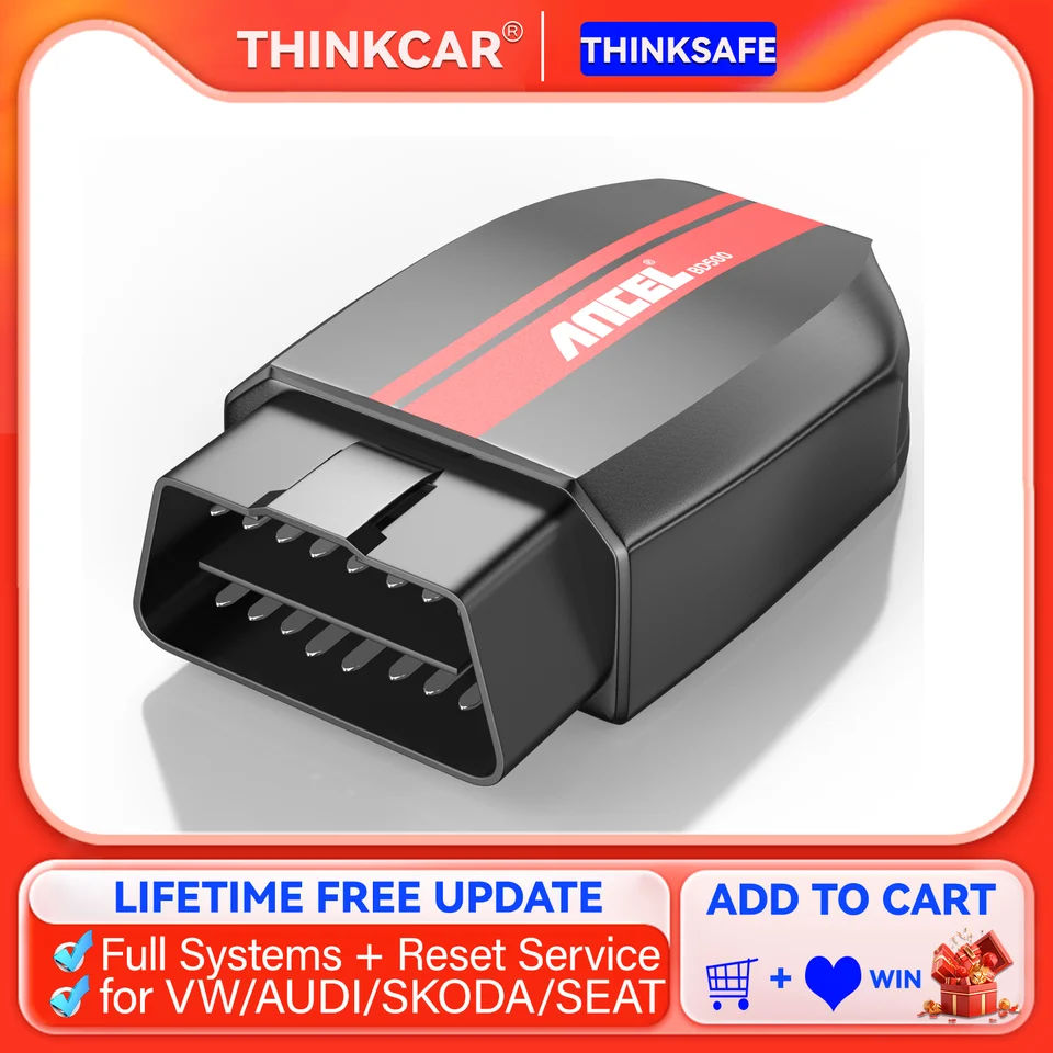 Ancel BD500 OBD2 Scanner Úplný systém Diagnostické nástroje EPB Oil Resst Throttle Relearn pre VW pre Audi OBD2 Automotive Scanner