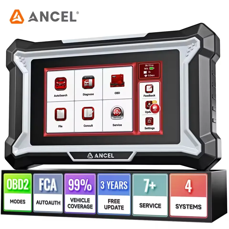 Ancel DS100 OBD2 CAR SCANER MOTOR MOTOR ABS SRS Diagnostický nástroj ABS BMS SAS EPB Olejový výstroj ETS RESET OBD Automotive Scan Tools