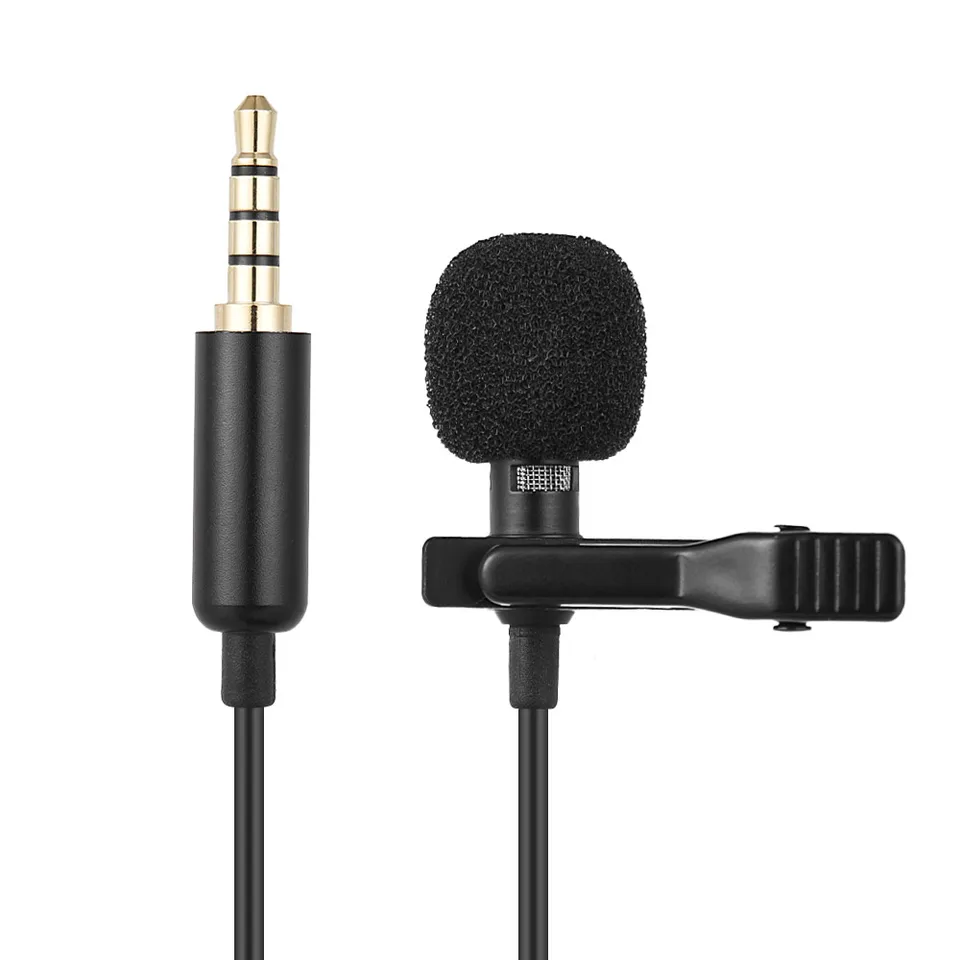 Andoer 1,45 m mini prenosný mikrofón kondenzátor Clip-on Lavalier Lavalier Mic Wed Mic/Microfon pre telefón pre laptop