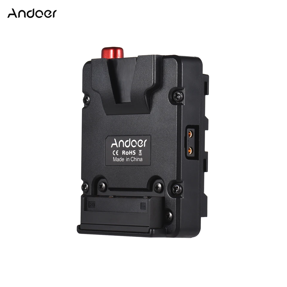Andoer Mini Nano V-Lock Monor Doner Battery Dodávkový adaptér Doska NP-F Pripevnenie napájacieho zdroja pre monitor