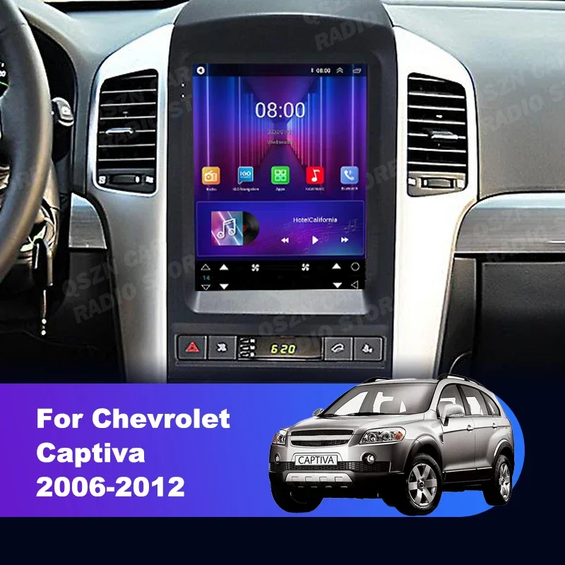 Android 12 CarPlay pre Chevrolet Captiva 2006 - 2012 9,7 palca Tesla Style Aut Radio Multimedia Player Bluetooth 4G WiFi Display