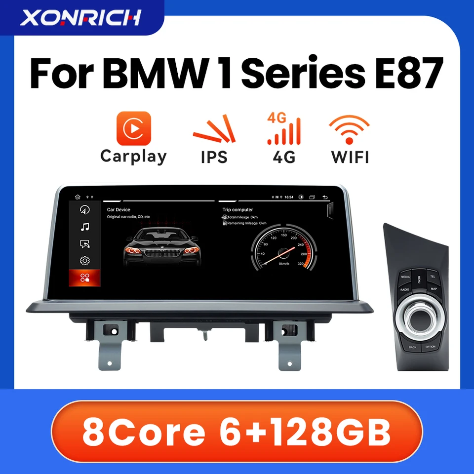 Android 12 Multimediálny hráč pre BMW 1 Series E87 E81 E82 E88 CCC CIC CarPlay Auto 6 GB+128 GB navigácia IPS IPS IPS IDRIV WIFI