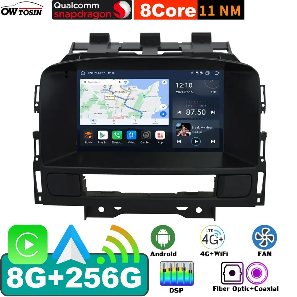 Android 13 7862 8G+256G CAR GPS Radio Multimedia Video Player pre Vauxhall Holden Opel Astra J 2009-2015 CarPlay Auto BT Stereo