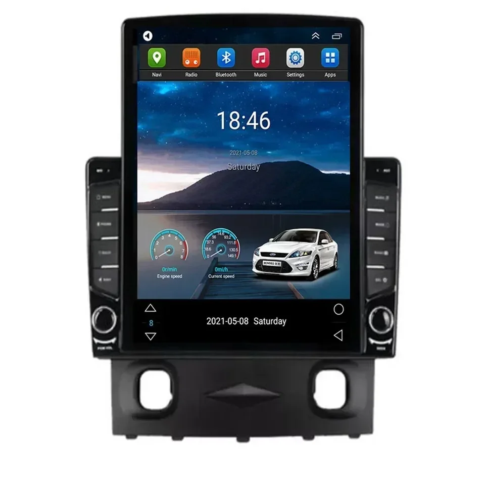 Android 13 CarPlay 4G LTE pre Tesla Vertical Car Radio Video pre Ford Escape 2007 2008 2009 2011 2011 2012 2012 2012 GPS Multimedia Player GPS