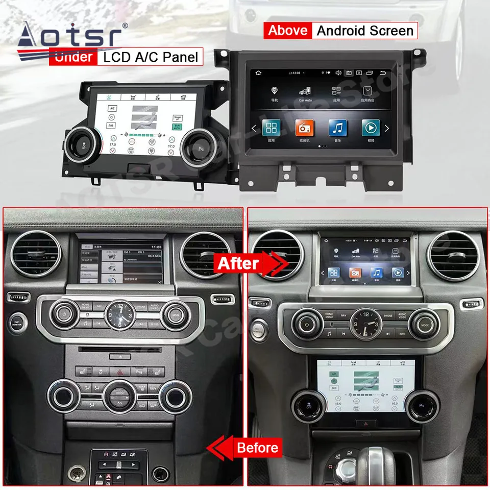 Android 13 CarPlay GPS pre Land Rover Range Discovery 4 L319 2009 2010 2012 2012 2013 2014 2015 2016 Automobilová multimediálna jednotka