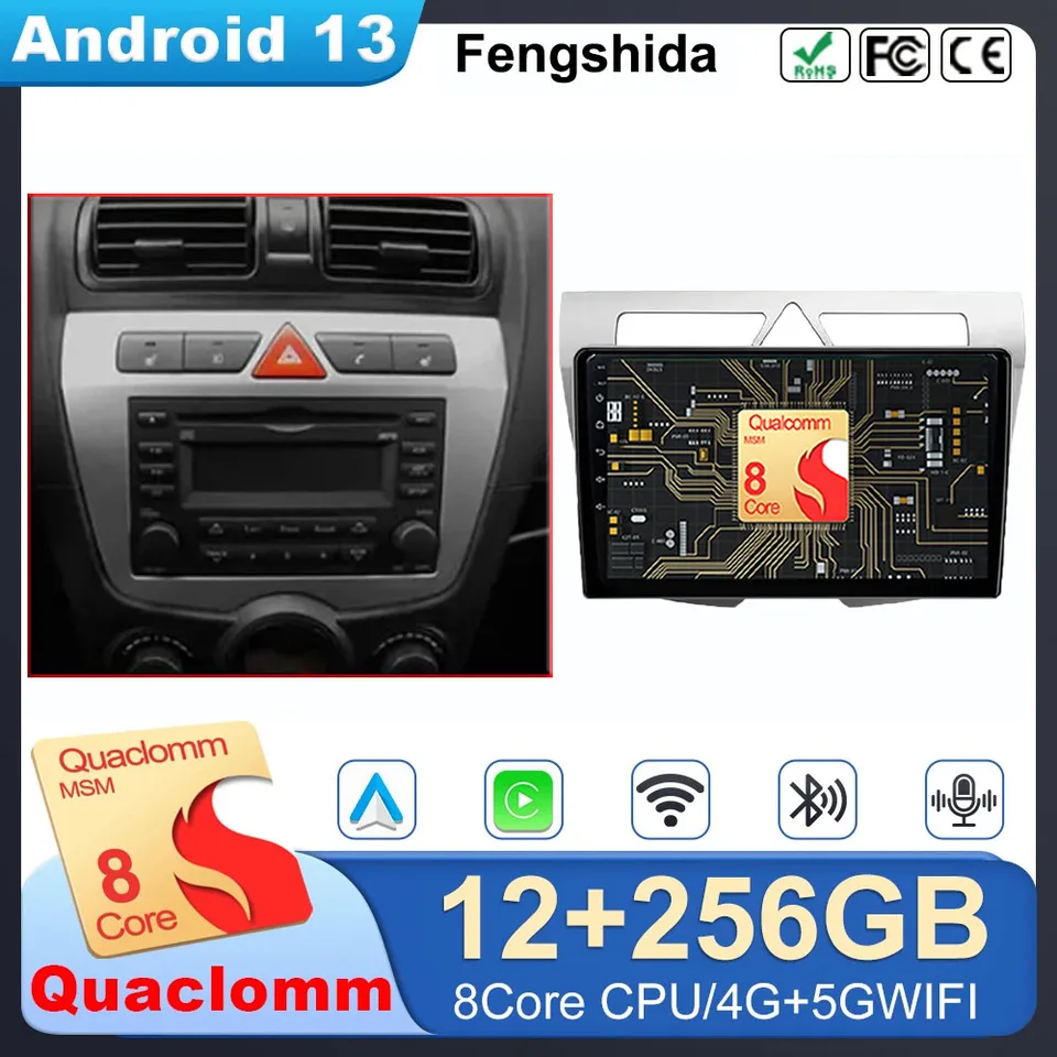 Android 13 DVD Rádio pre Kia Morning Picanto 2007 - 2011 Multimediálny hráč Stereo Head Unit Auto Radio č. 2Din DVD Navigatio