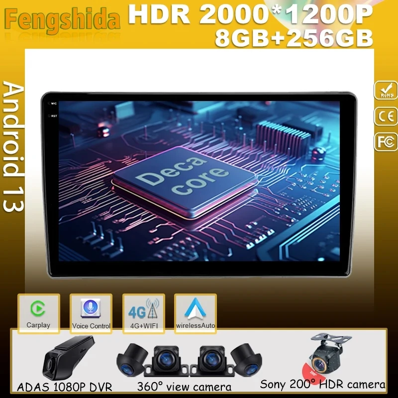 Android 13 pre Nissan X -Trail X Trail X - Trail 1 T30 2000 - 2007 Automatické rádio Multimedia GPS Video navigácia CarPlay