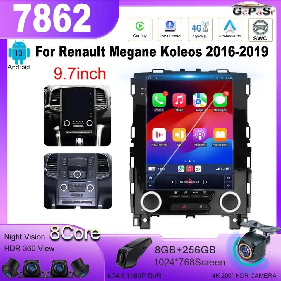 Android 13 pre Renault Megane 4 Radio Samsung QM6 Koleos 