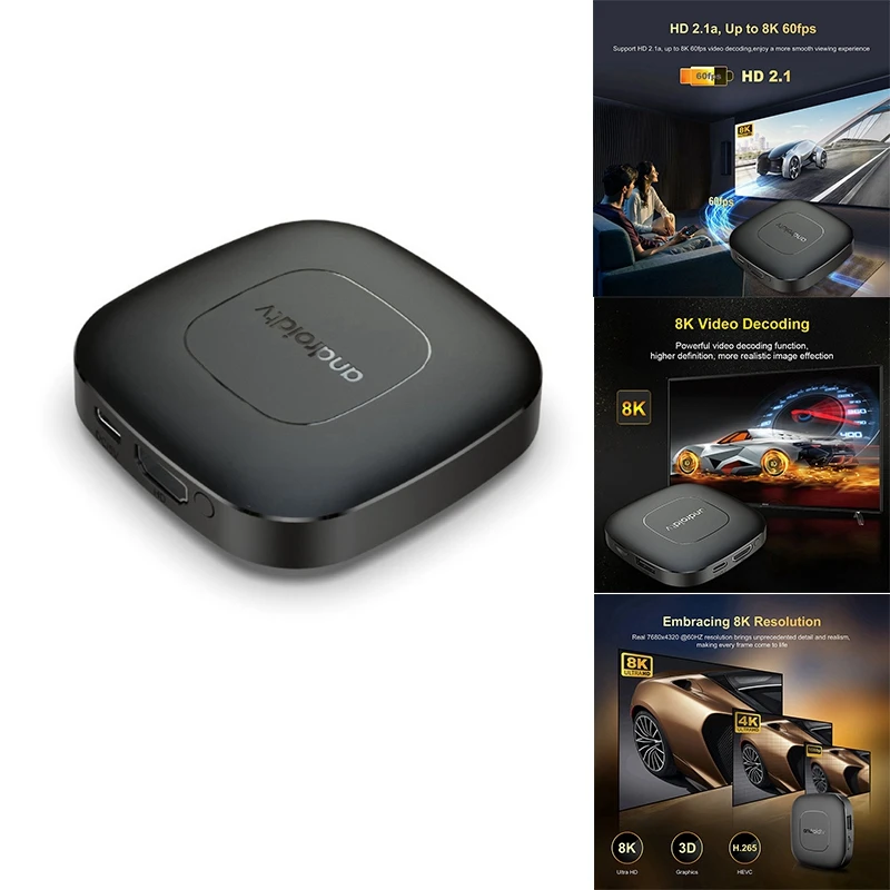 Android 13 Smart TV box Allwinner H313 Dual 2,4G+5G Bluetooth 5.0 8K prehrávač médií UHD Stream s hlasovým diaľkovým ovládaním
