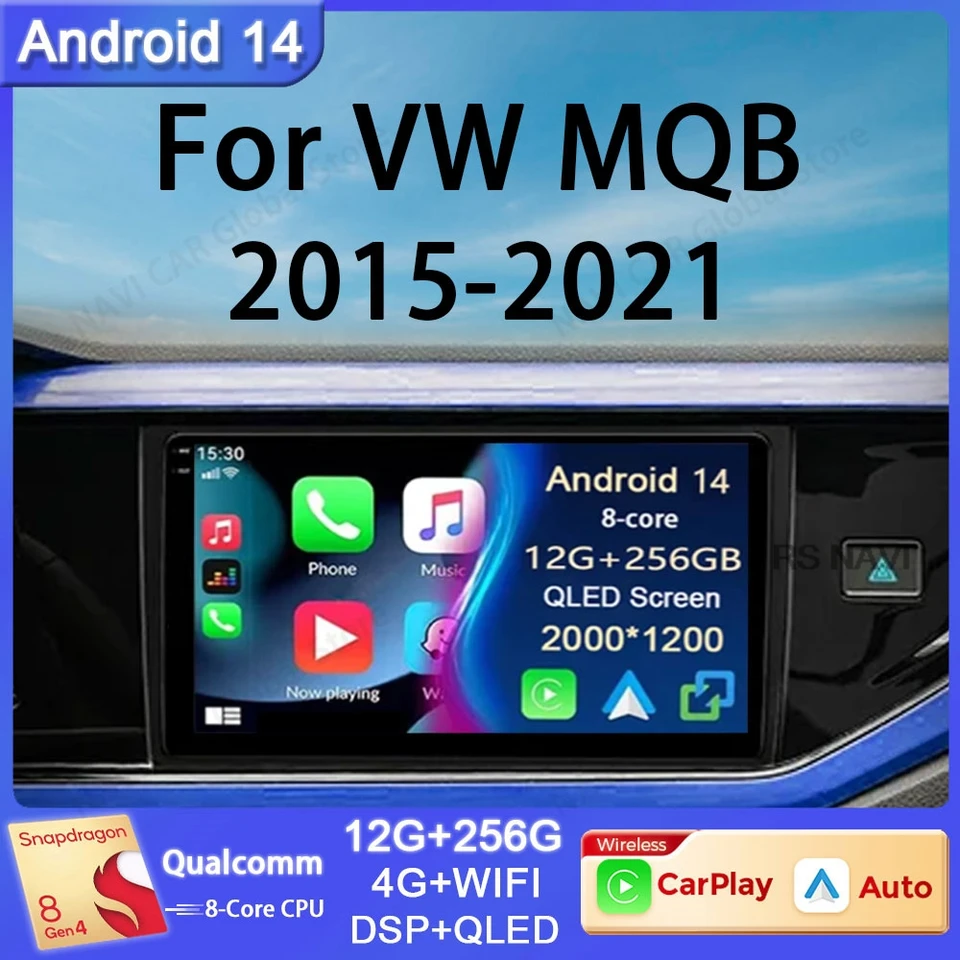 Android 14 pre Volkswagen VW T-Cross MQB Polo Lavida Tharu Tayron T-ROC BORA Nirus 2018-2020 CAR RÁDIO RÁDIOUMI VIDEO Player