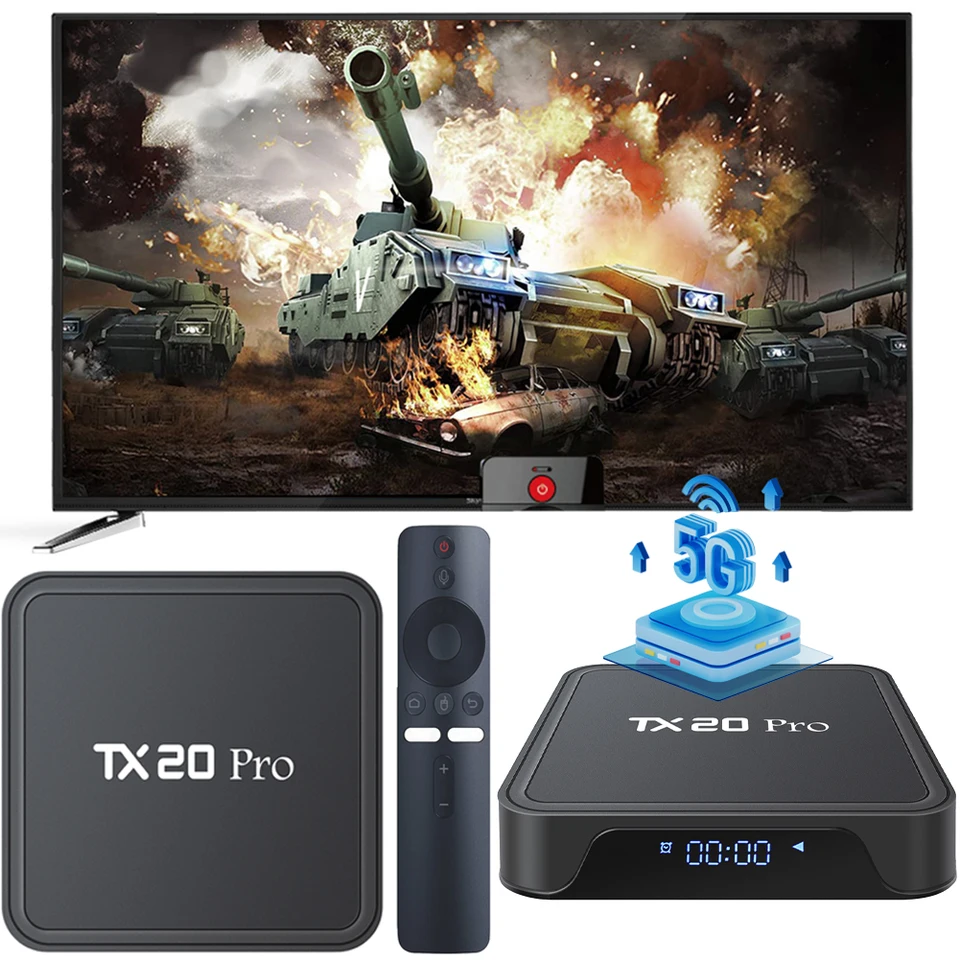 Android 15.0 Smart TV Box Allwinner H313 Quad Core 4K HD Player Player Dual WiFi BT5.2 Set Top Box