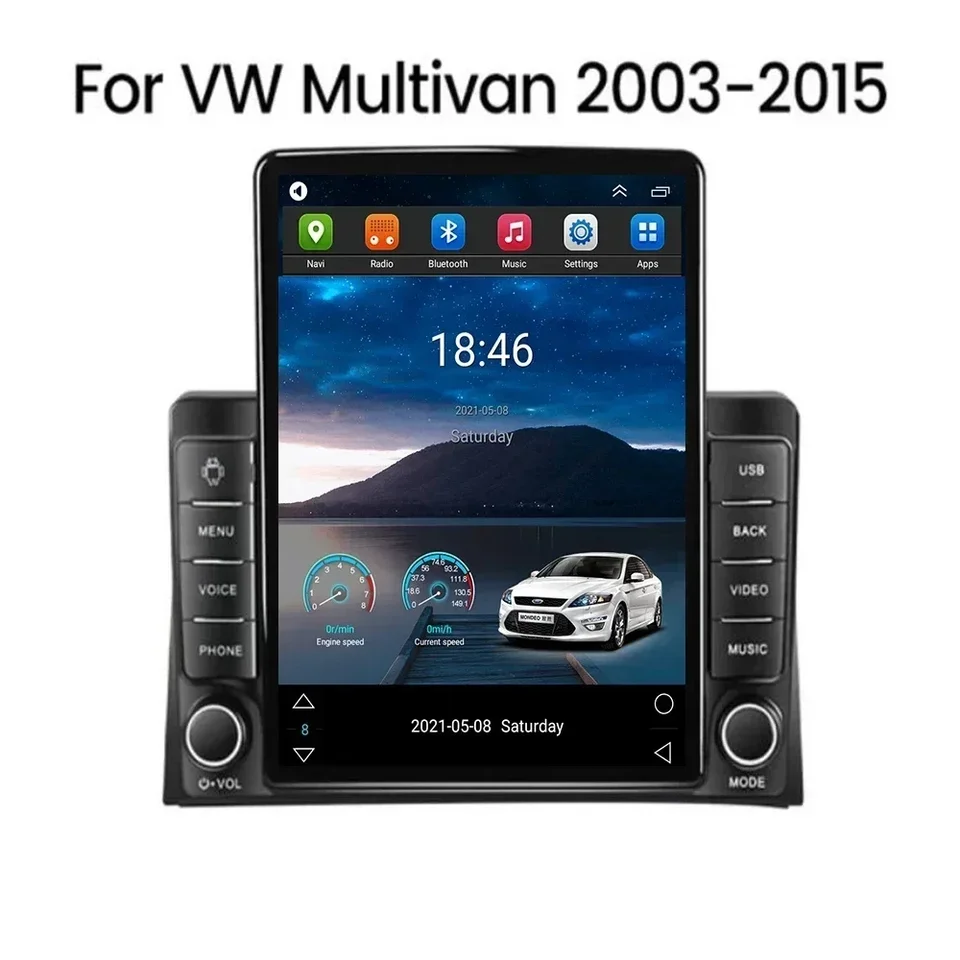 Android Auto Car Radio Multimedia Video Player pre VW Volkswagen Multivan T5 2003 - 2015 Tesla Style Navigation GPS 2DIN Audio Audio