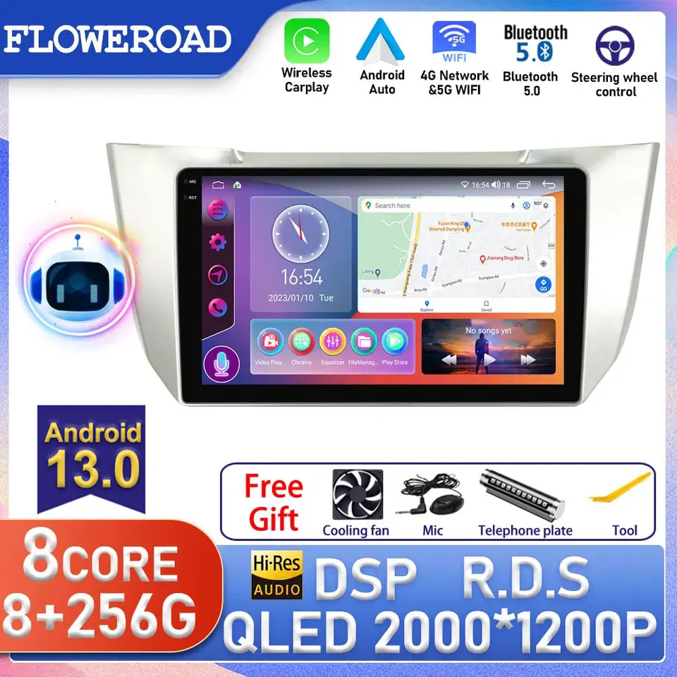 Android pre Lexus RX300 RX330 RX350 2003 - 2014 CAR Radio Stereo Video Player Navigation DSP IPS Screen Auto CarPlay Hu Monitor