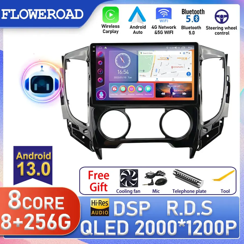 Android pre Mitsubishi Pajero Sport 3 L200 5 Triton 3 2015 2016 2017 2018 2018 CAR Radio Multimedia Video Player GPS DVD CarPlay
