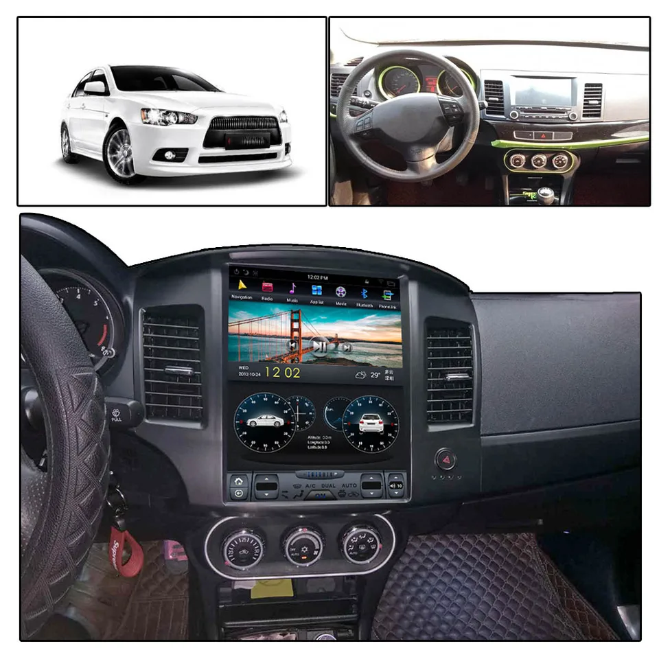 Android PX6 pre Mitsubishi Lancer 2007 - 2017 CAR RADIO CAR Multimedia GPS navigačné stereofónne auto Autoradio PX6 CarPlay