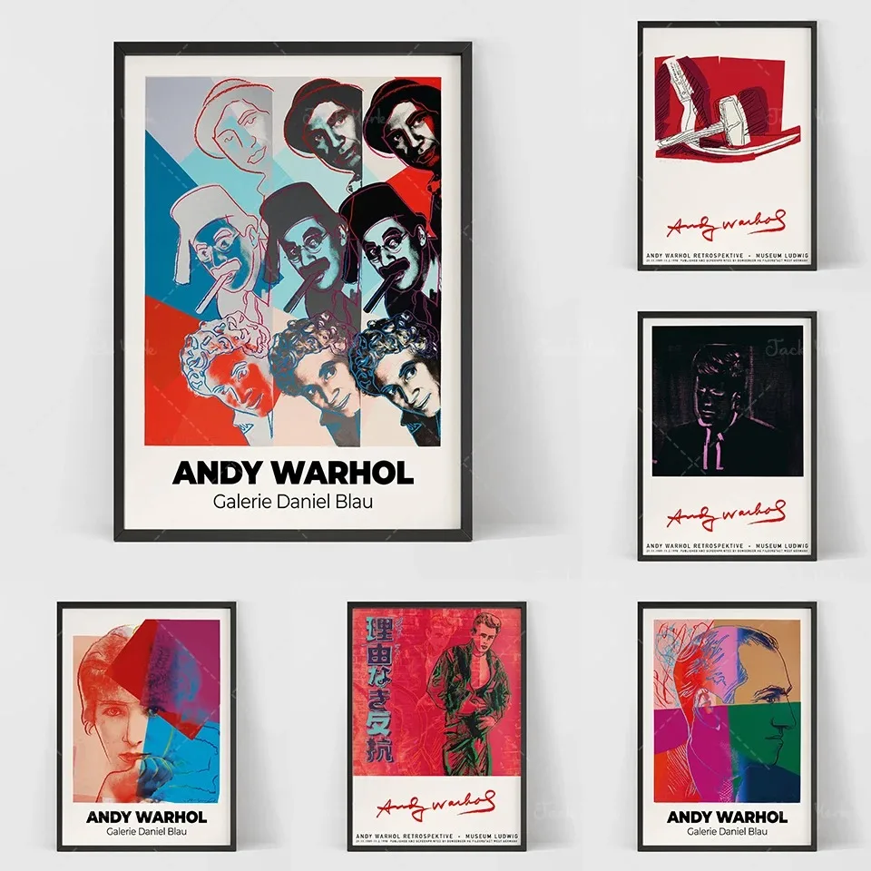 Andy Warhol Hammer a Strucle Exhibition Plagát / ZSSR Art Print / Printable Soviet Union Art plagát