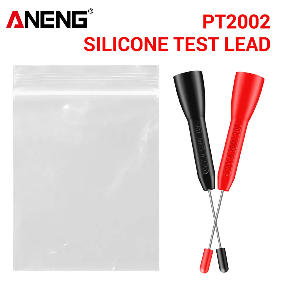 Aneng PT2002 1 mm kolík NE DETREVERNÁ Multimeterová testovacia sonda Izolácia Piercing ihla 10A 600V pre 2 mm testovací olovo