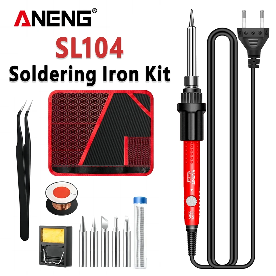 ANENG SL104 Elektrické spájkovanie železo 11 súpravy Set Keramický ohrievač TIPS TIPS Rýchle plechovka