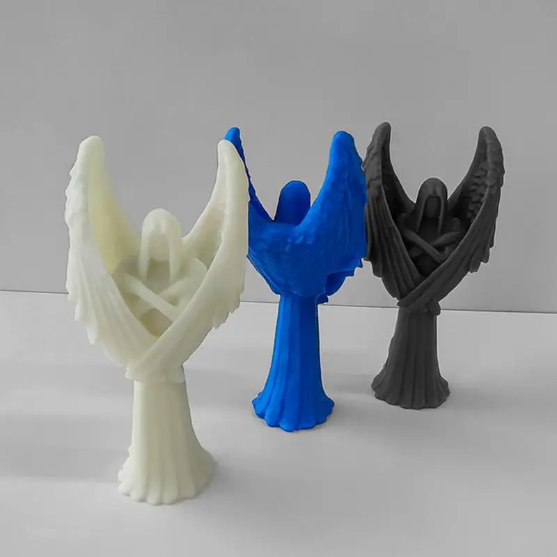 Angel Casting Fold Dark Angel Silikone Fold s krídlovou živicou plesňou 3D remeselníka