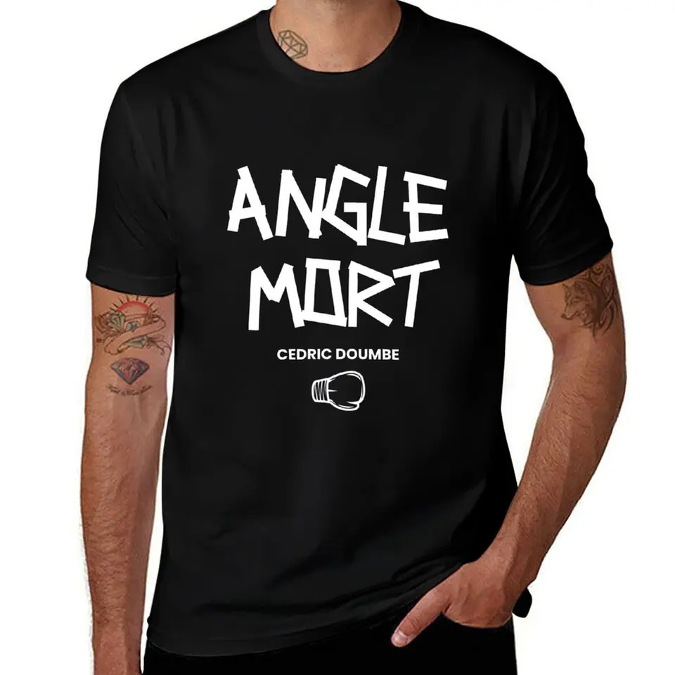 Angle Mort od Cédric Doumbé Tričko Man T tričko Vintage anime košeľa grafické tričko vintage obyčajné čierne tričká Men