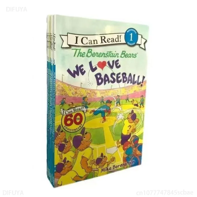 Anglická obrázková kniha The Berenstain Bears 9 zväzkov I môžem čítať sériu odstupňované čítanie Difuya
