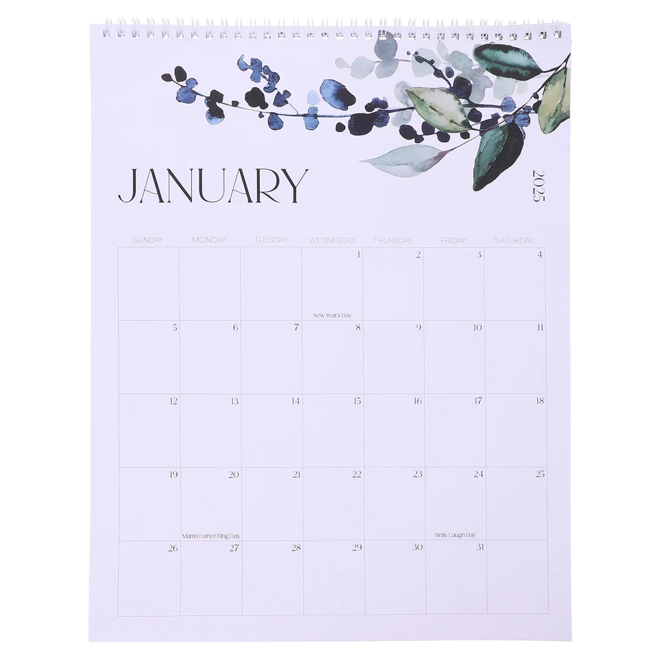 Anglický kalendár zavesenia 2025.1-2026.6 Plánovač Wall Calendar Denný rozvrh kalendár pre domáci rozvrh