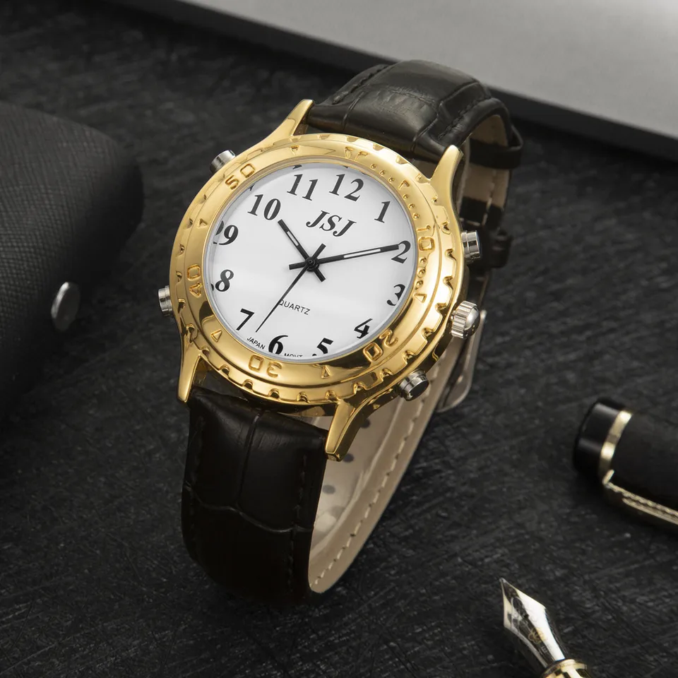 Angličtina Talking Watch pre slepých a starších alebo zrakovo postihnutých ľudí