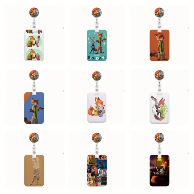 Animal Series Anime Keychain Lanyard for Keys ID Držiteľ odznaku kreditná karta Keychain Kľúčenka ľahko vytiahnuť pracku SM240131AA