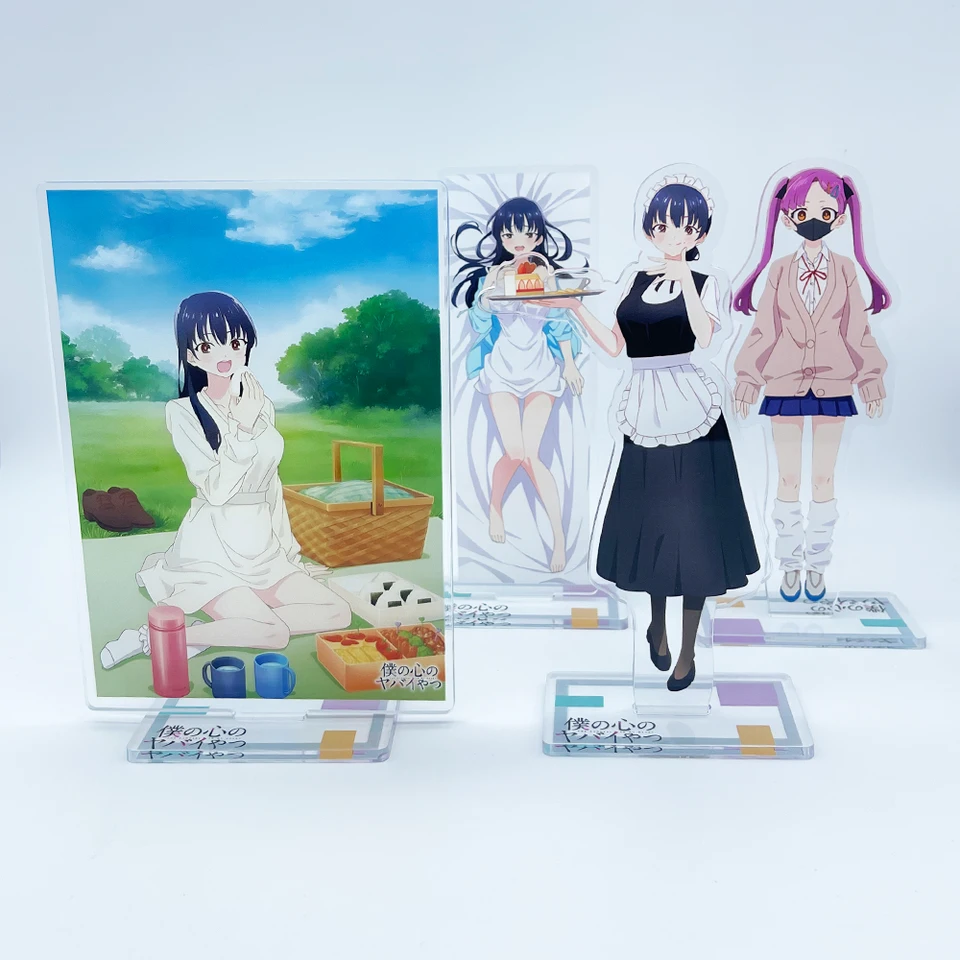 Anime 15 cm Nebezpečenstvo v mojom srdci akrylový stojan Kyotaro Ichikawa Anna Yamada Action Figures Desk Model Plate hračky izba dekorati