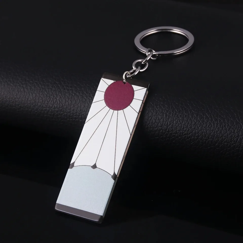 Anime akrylové Tanjiro Keychains Demon Slayer Kimetsu no Yaiba cosplay propags držiteľ pre ženy pre ženy kľúče šperky príslušenstvo