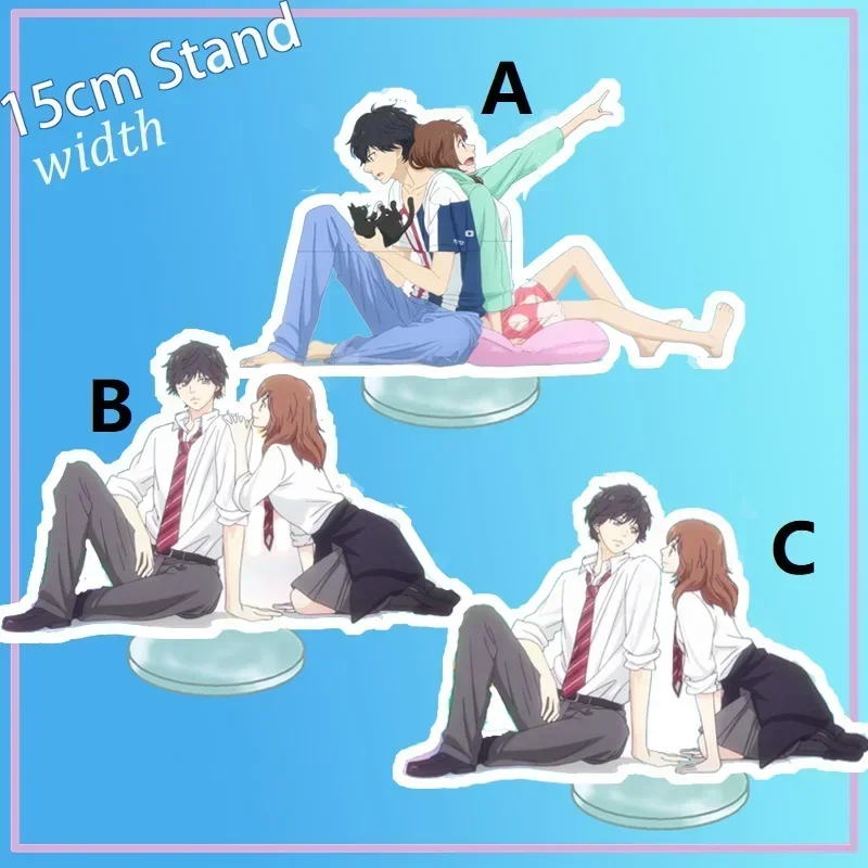 Anime Ao Haru Ride Acryl Stand Obrázok 15 cm yoshioka futaba mabuchi kou