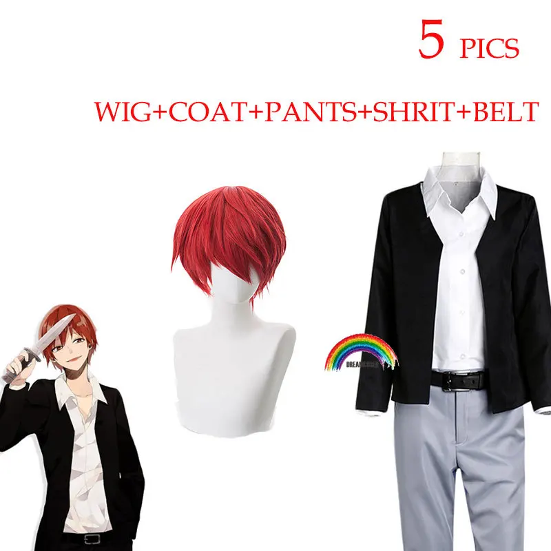 Anime Atensination Učebňa Akabane karma krátka parochňa Cosplay kostýmy vlasové večierky Men cosplay parochne oblek 5pics