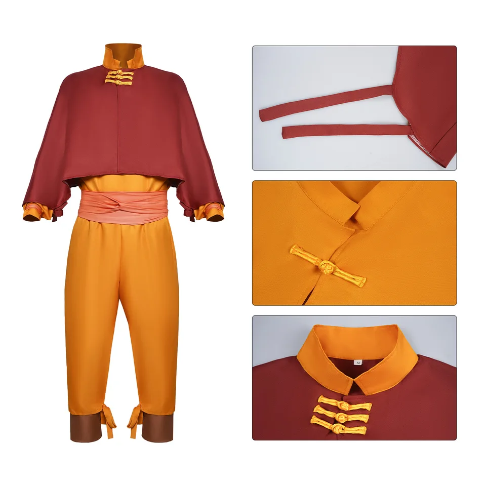 Anime Avatar Aang Cosplay kostým Cossplay Roystit Uniforma plne set halloween karneval maskovací oblek pre dospelých detí