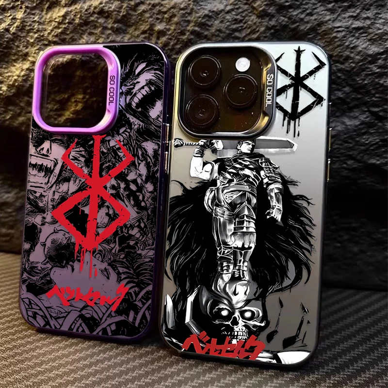 Anime Berserk Guts Pasting Case pre Xiaomi Redmi Poznámka 13 12 11 Pro Plus 4G 5G 12S 11S 10S 10 9S 8 12C 13C A3 MATTE zadný kryt