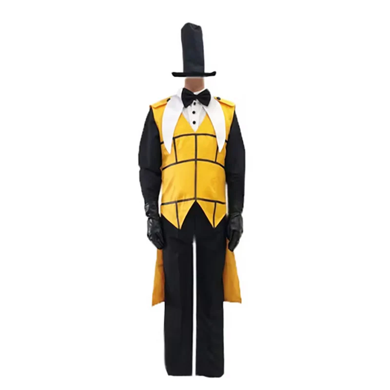 Anime! Bill Cipher Uniform Cosplay kostýmy záhadný útočník Bill a Will Halloween Funny Suit