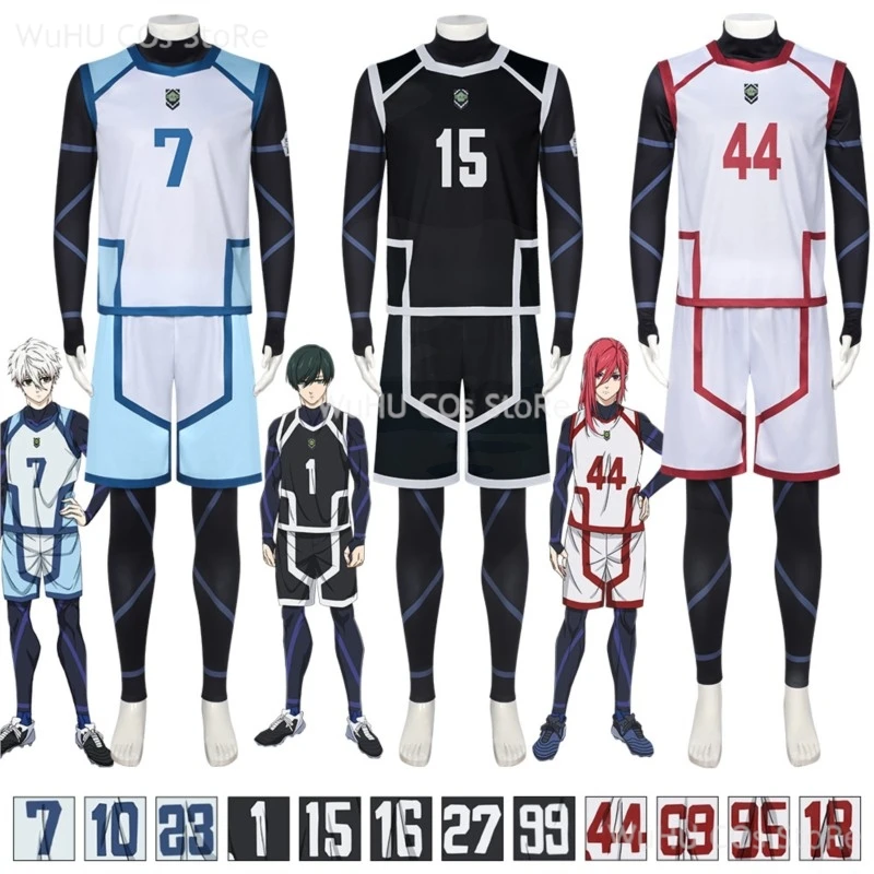 Anime Blue Lock2 Cosplay Isagi Yoichi Nagi Chigiri Rensuke Kunigami Bachira Megur Striedie futbalový klub Sportswear Wig Cosplay