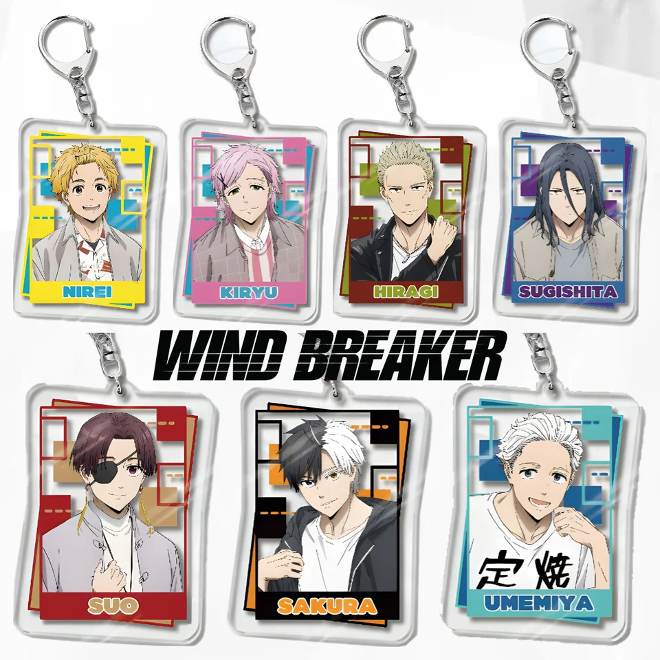 Anime Breaker vetra sakura haruka suo hayato akrylová reťaz kľúče kľúče keychains pre doplnky taška prívesok prívesok keyring fanúšikovia darčekov