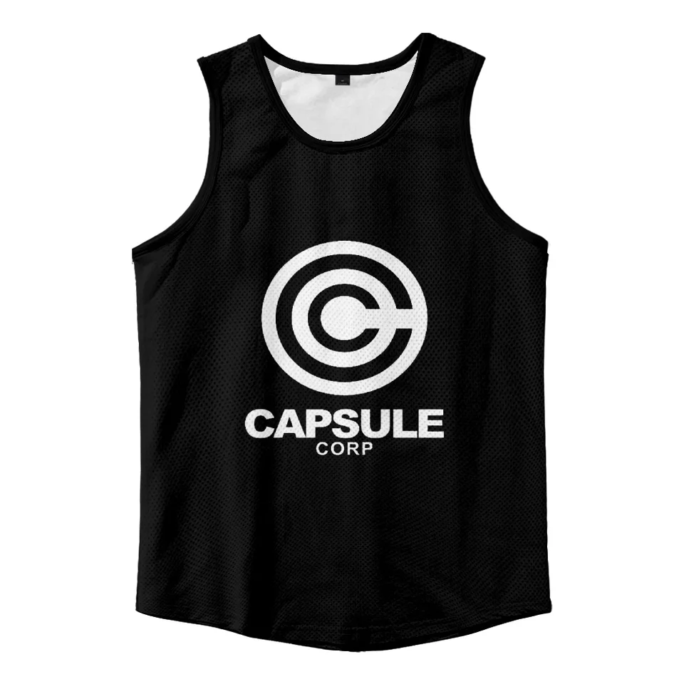 Anime Capsule Corp Fitness Tank Top vesta Harajuku Capsule Corp Gym Gym bez rukávov tričko Trunks Kulturista