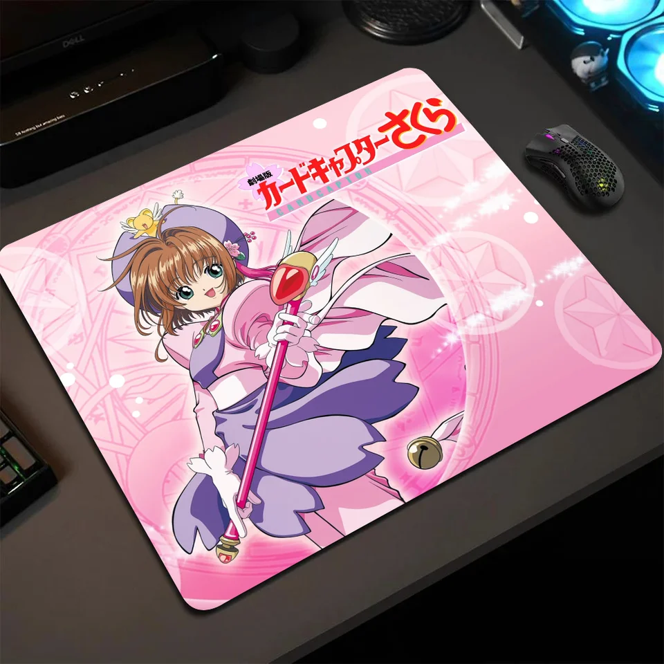Anime Cardcaptor Sakura MousePad Small Lockedge Mouse podložka pre hráčov počítačový stôl Pad obdĺžnikový anti-sklz gumá
