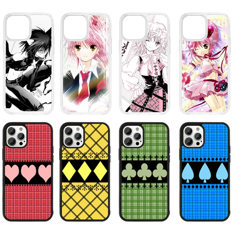 Anime Cartoon Shugo Chara Hinamori AMU mobilný telefón puzdro pre iPhone 16Promax 15/14/13Mini 12Pro Transparent Soft Shell Gift Gift