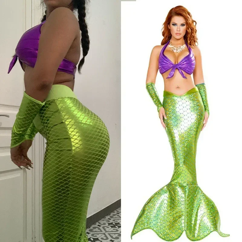 Anime cosplay kostýmy karnevalová párty morská panna rola hranie sexy šaty maškarádu pódium Plavecký oblek backless 20 Mn8