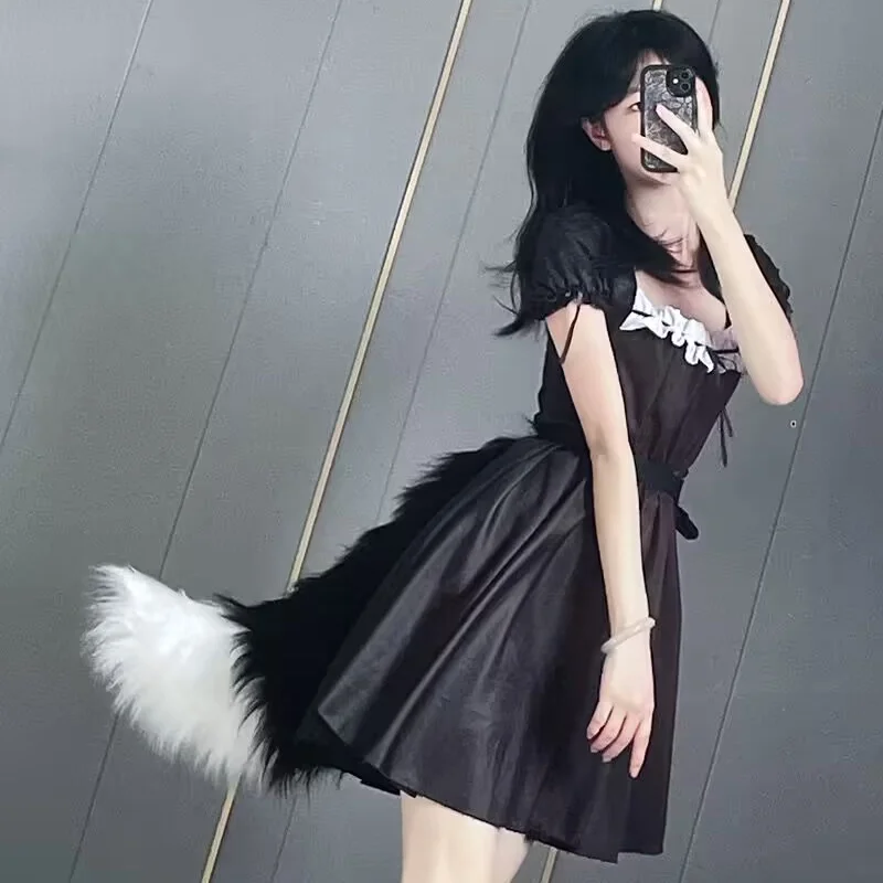 Anime cosplay líšky chvosty plyšové kostýmy Cosplay veľké chvosty psa chlpatý chvost rola rol